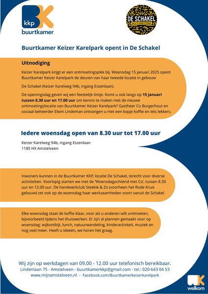 2025 01 09 uitnodiging Buurkamer KKP A4