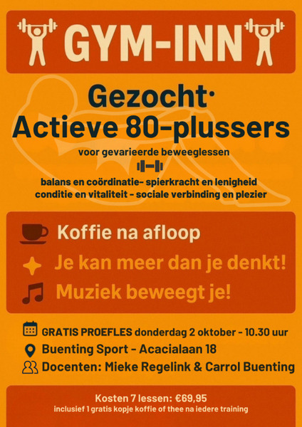Voorkant flyer Gym inn
